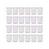Argon Tableware 250ml Glass Jam Jars With No Lids - Set Of 24 Empty Screw Top Kitchen Storage Preserving Jar