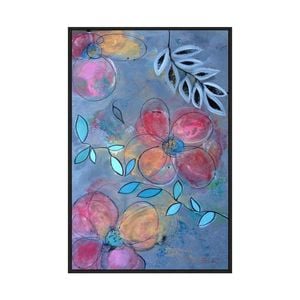 Artey | Floral II - Framed Canvas - Black Frame - 60 x 90cm