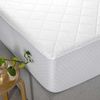 Accessorize Bedroom Collection Queen White Cotton Quilted Mattress Protector