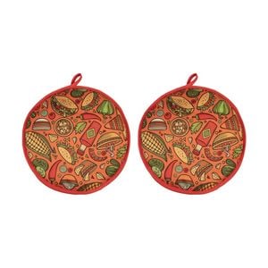 2pk Appetito Microwave Safe Tortilla Warmer Pouch Kitchen Accessory