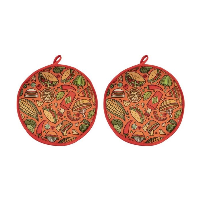 2pk Appetito Microwave Safe Tortilla Warmer Pouch Kitchen Accessory