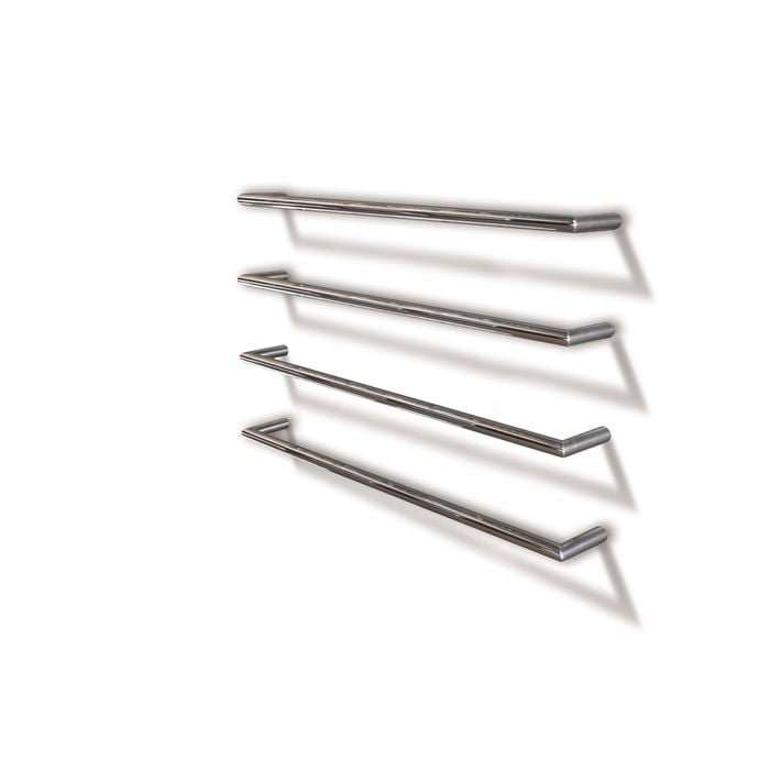 Forme 850mm Single Bar Heated Towel Rail Round