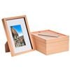 Nicola Spring 3D Shadow Box Frames with A5 Mount - A4 (8" x 12") - Light Wood - Pack of 5