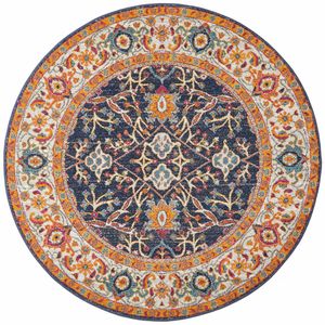 Sense 262 Multi 200x200cm Round - Medium Pet Friendly Power Loomed Rug