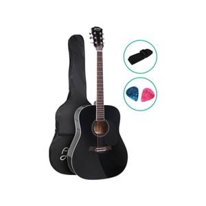 Alpha Acoustic Guitar 41in - Black