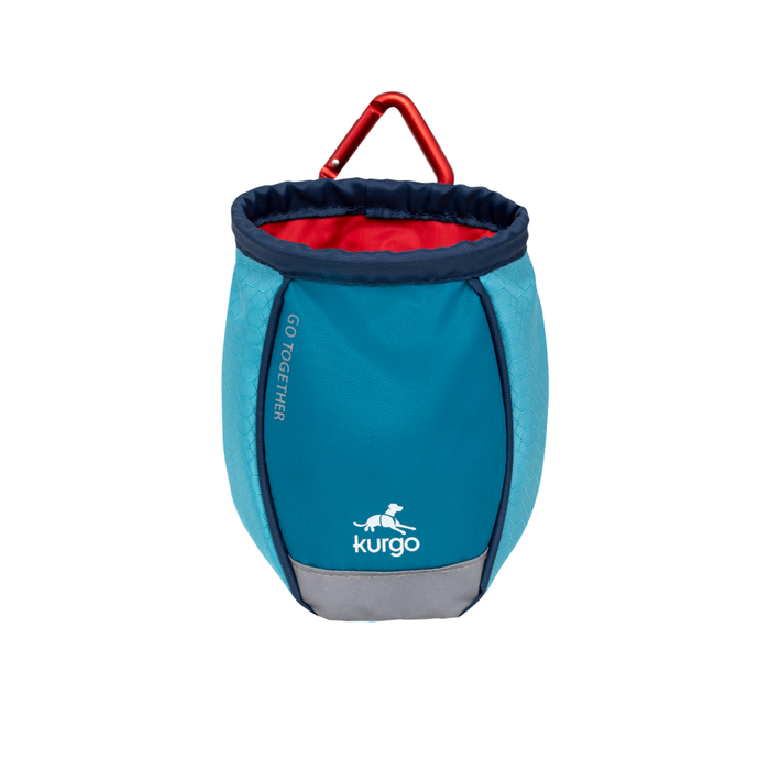 Kurgo Go Stuff It Treat Dog Bag - Coastal Blue