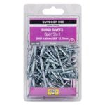 Otter 4.8 x 12.7mm Open Steel Blind Rivets - 100 Pack