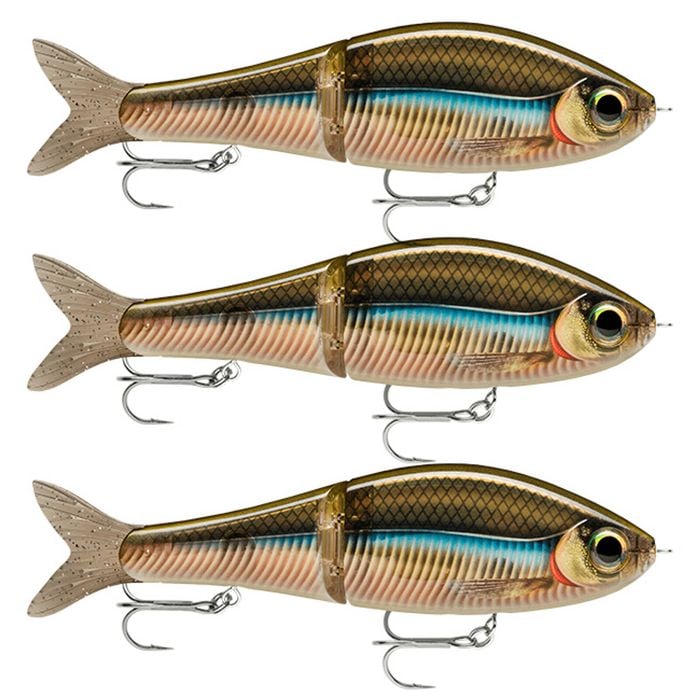 3x Rapala Super Shadow Rap Glide 11cm Jointed Swimbait Lure -Smelt On The Beach