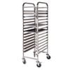 SOGA 15-Tier 60x40cm Tray Bakery Trolley – Stainless Steel