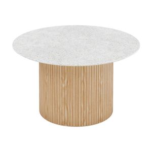 Modern Furniture BLANCHE Coffee Table 90cm - Terrazzo Stone