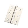 Zenith 70mm Polished Stainless Steel Fixed Pin Butt Hinge