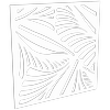 ProtectorAl 300-1200w x 300-1200h Satin White/Gloss White Jungle Unframed Composite Deco Panel