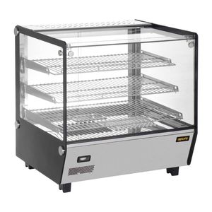 Apuro Square Countertop Heated Display Merchandiser 120Ltr - HW923-A