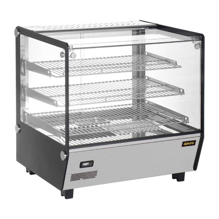 Apuro Square Countertop Heated Display Merchandiser 120Ltr - HW923-A