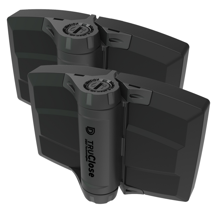D&D Technologies TruClose MultiAdjust Hinges for Wood Black