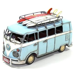 Boyle Metal Collectable Surfers Van Blue 32x12.5x17cm Vintage Diecast Model