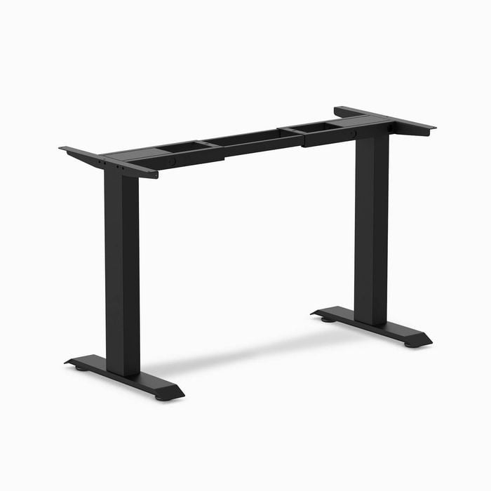 Desky Zero Fixed Mini Office Desk Frame - Matte Black