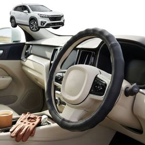 Australian Goose Steering Wheel Cover for Suzuki S-Cross 2014 - 2021 (JY) Circle Black