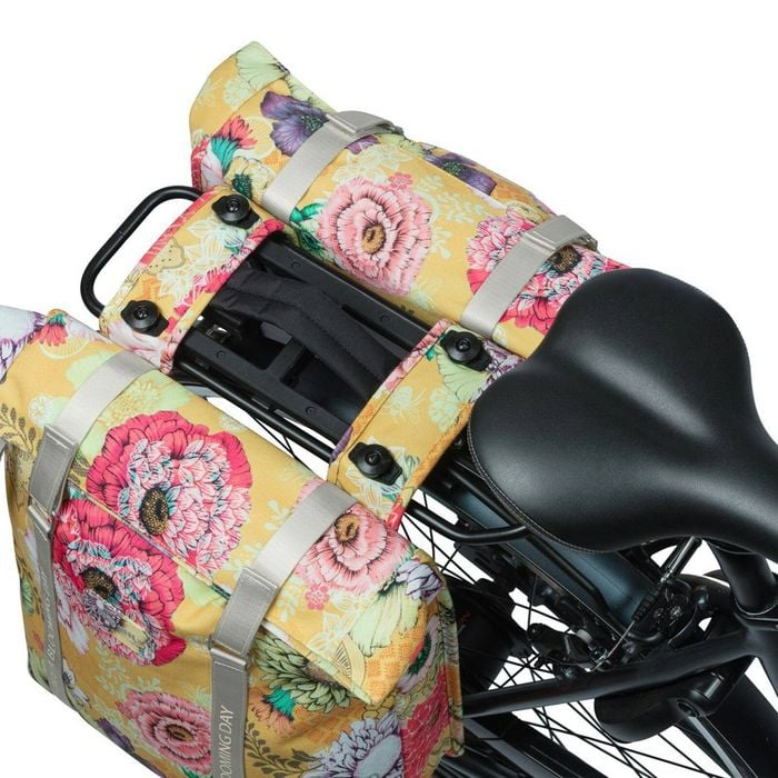 Paire de sacoches latérales de vélo Basil Bloom Field 28-35L Honey