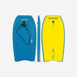 Decathlon | Kids Bodyboard 100 Blue Yellow With Wrist Leash Size 36” - 36