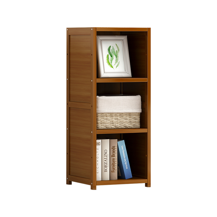 Bamboo Adjustable Shelf Bookcase Display Storage Rack Stand