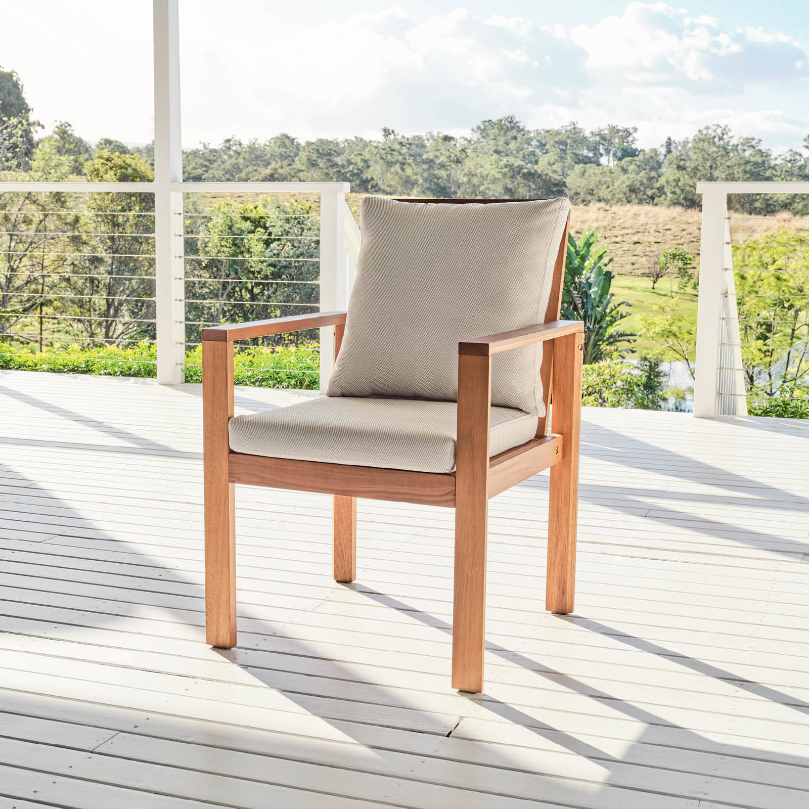 Wooden chairs bunnings sale