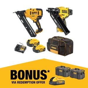 DeWALT 18V XR 5.0Ah 2 Piece Nailer Kit DCZ245P2-XE