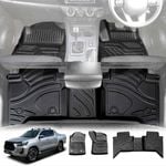 3D All Weather Car Floor Mat Carpet Liner Complete Set for Toyota Hilux Dual Cab Auto 2016-2024