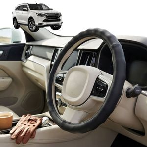 Australian Goose Steering Wheel Cover for Isuzu MU-X 2021 - Current (RJ) Circle Black
