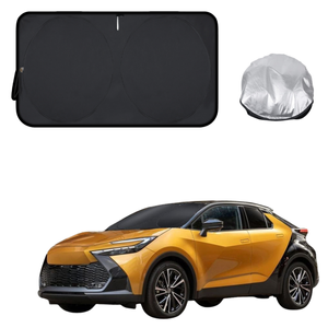 Front Windscreen Sun Shade for Toyota C-HR 2024 - Current Koba - Standard 150 x 85 cm - Black