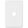 Deta White S-Line Series 1 Aperture Wall Plate