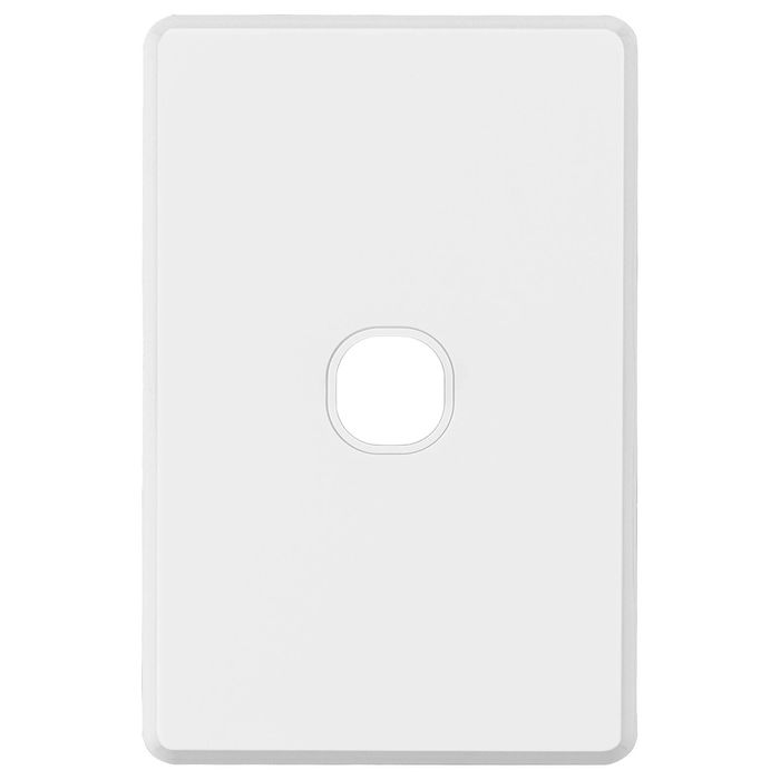 Deta White S-Line Series 1 Aperture Wall Plate