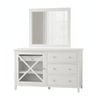 Maison Hampton Dresser Mirror Set White