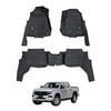 AUSGO 7D Injection Car Floor Mats for Volkswagen Amarok Next-Gen NF Dual Cab 2023-Onwards All-Weather Floor Liners