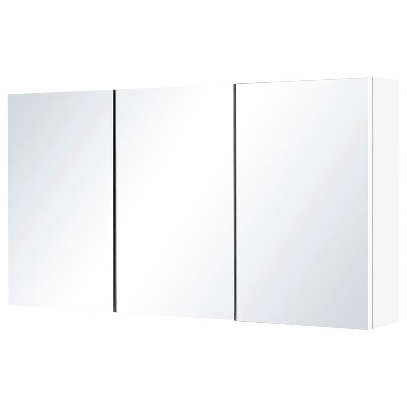 1200mm Rococo White 2 Door Mirrored Shaving Cabinet