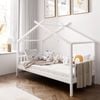 Oikiture Kids House Bed (White)