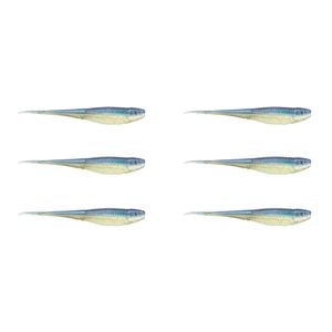 2x 3PK 7In Rapala Crush City The Jerk Soft Plastic Minnow Lures - Real Shad