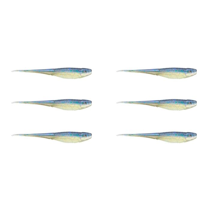 2x 3PK 7In Rapala Crush City The Jerk Soft Plastic Minnow Lures - Real Shad