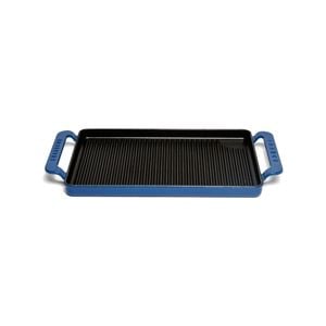 Chasseur Sky Blue 42 X 24cm Cast Iron Rectangular Grill Tray