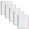 5pc Spirax 511 Hard Cover Notebook Writing Stationery Twin Wire 200-pages Pink