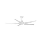 Mercator 135cm White 5 Blade Gladis Ceiling Fan