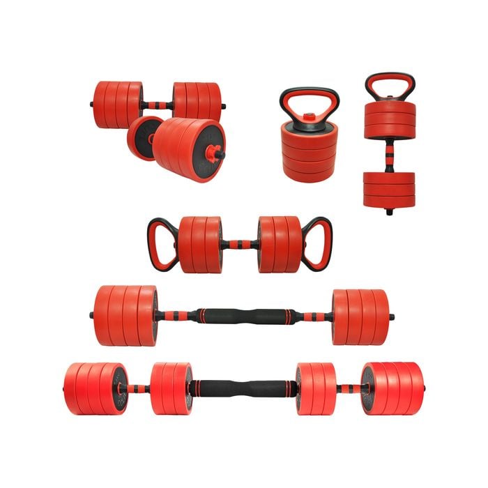 40kg Cast Iron All-in-One Multi-function Barbell Dumbbell