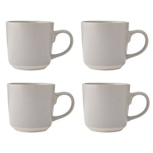 4PK La Cafetiere Ceramic Coffee Mug Drinkware 350ml - Latte