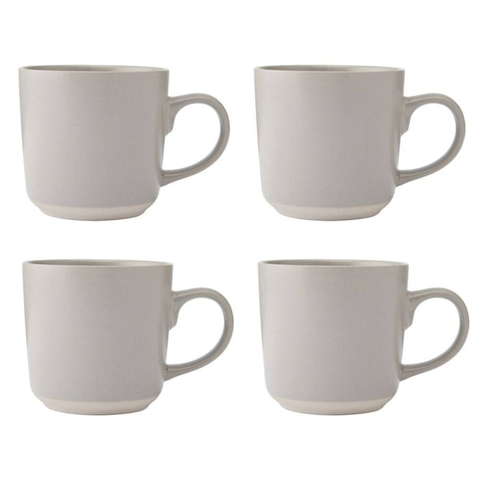 4PK La Cafetiere Ceramic Coffee Mug Drinkware 350ml - Latte