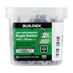Buildex® 14G x 75mm Class 4 Bugle Batten Screws - 100 pack