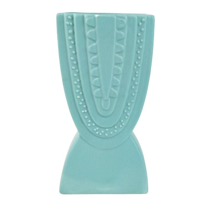 Urban Addie Rainbow 22cm Ceramic Plant/Flower Vase Medium - Ocean