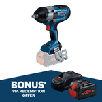 Bosch Blue 18V Biturbo Brushless 1/2" Impact Wrench/Drive - Skin Only