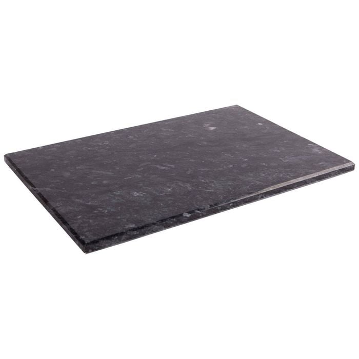 Argon Tableware Marble Chopping Board - 30 X 20cm Black Rectangular Cutting Board Solid Worktop Protector Mat Serving Platter