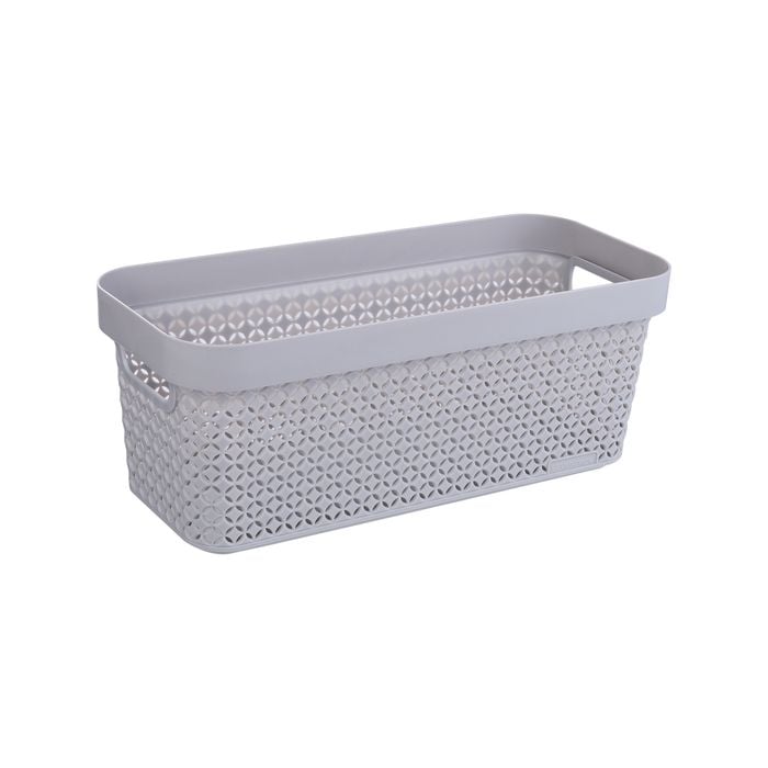 Ezy Storage Mode 5.2L Long Open Basket Grey