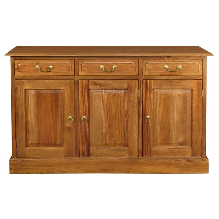Centrum Furniture Tasmania 3 Door 3 Drawer Buffet (Light Pecan)